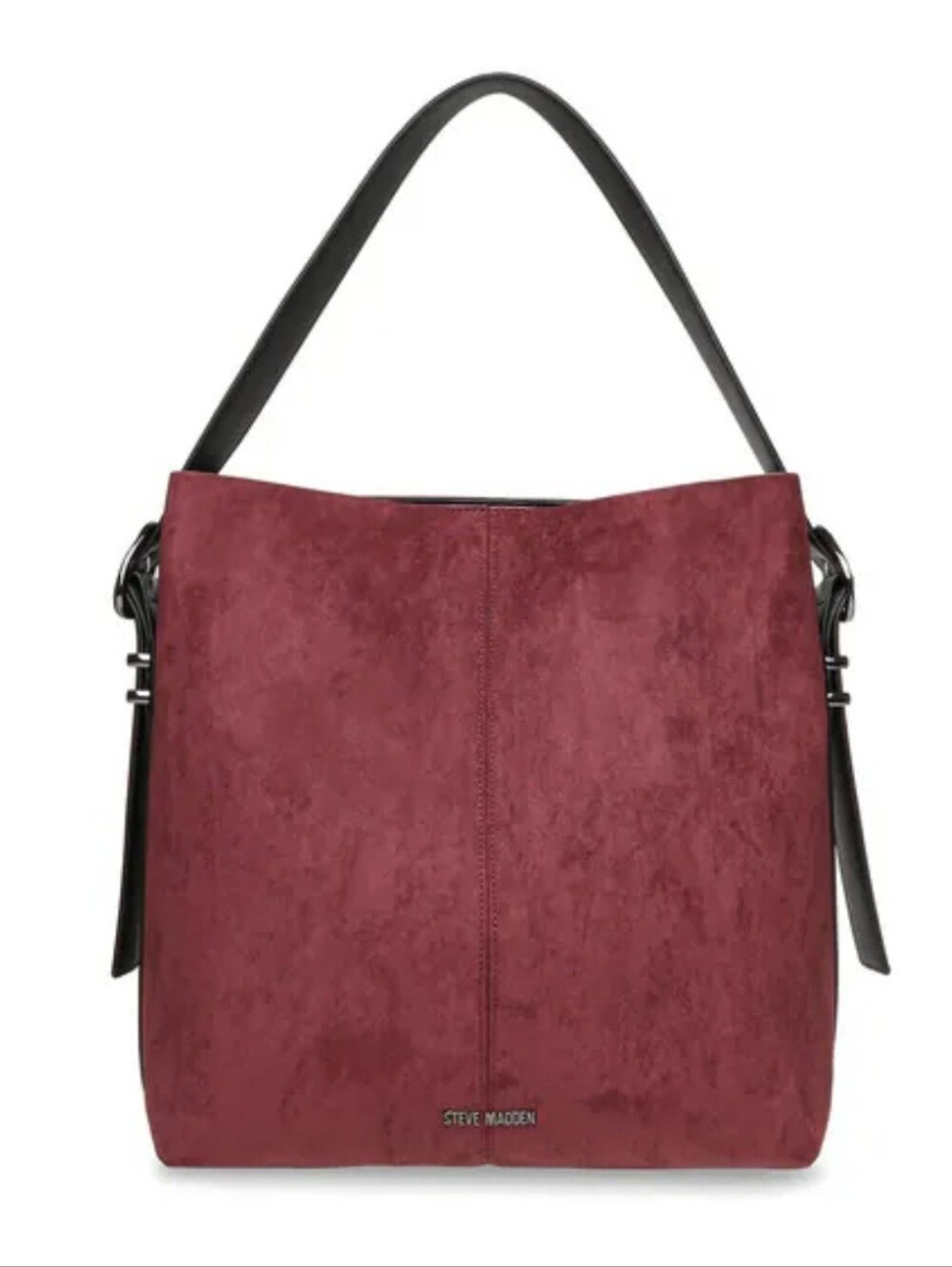NWT - Steve Madden - Maroon 'Bloodstone' Faux Suede Bucket Bag Purse